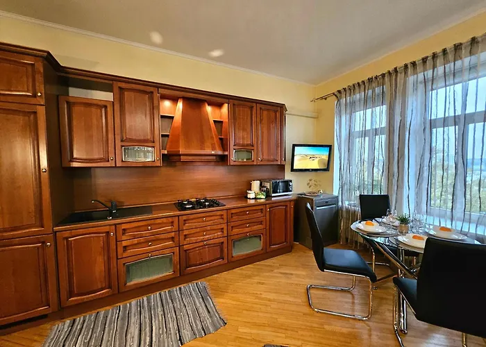 Old Town With Stunning River View Steps By Dome Square And Presidential Castle *